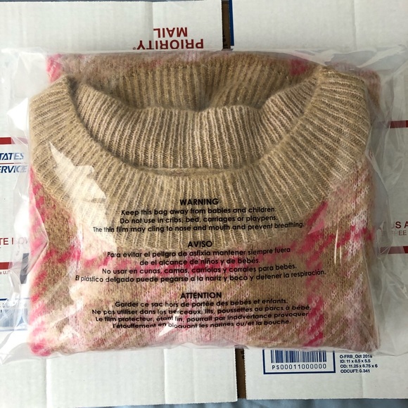 BP. Plaid Crewneck Long Sleeve Cozy Sweater - Picture 14 of 14